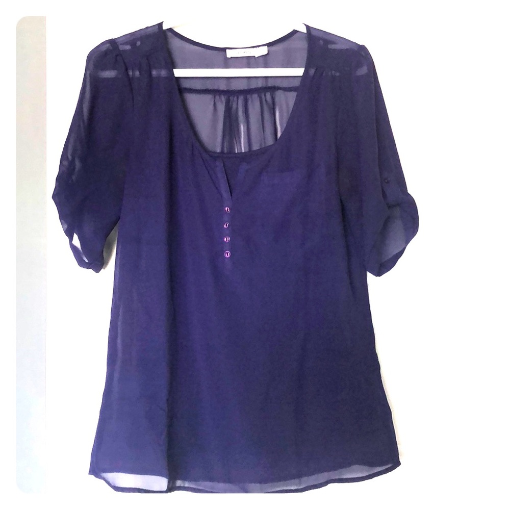 RW&Co Purple Blouse, Size 6
